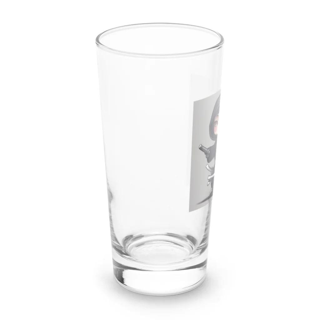 ニンニン忍者パンの愛くるしい忍者グッズ Long Sized Water Glass :left