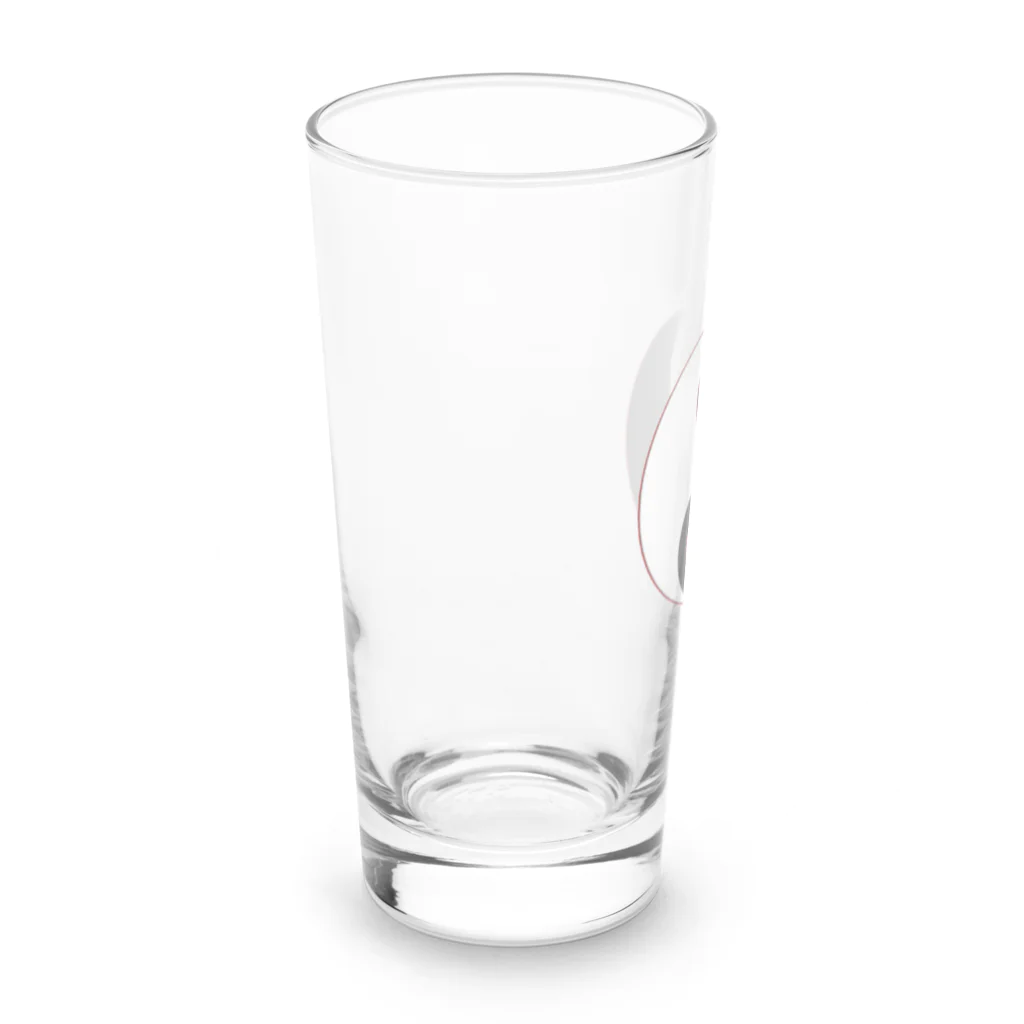 Pom-Dog'sの太陰太極図にポメラニアン入れちゃいました Long Sized Water Glass :left