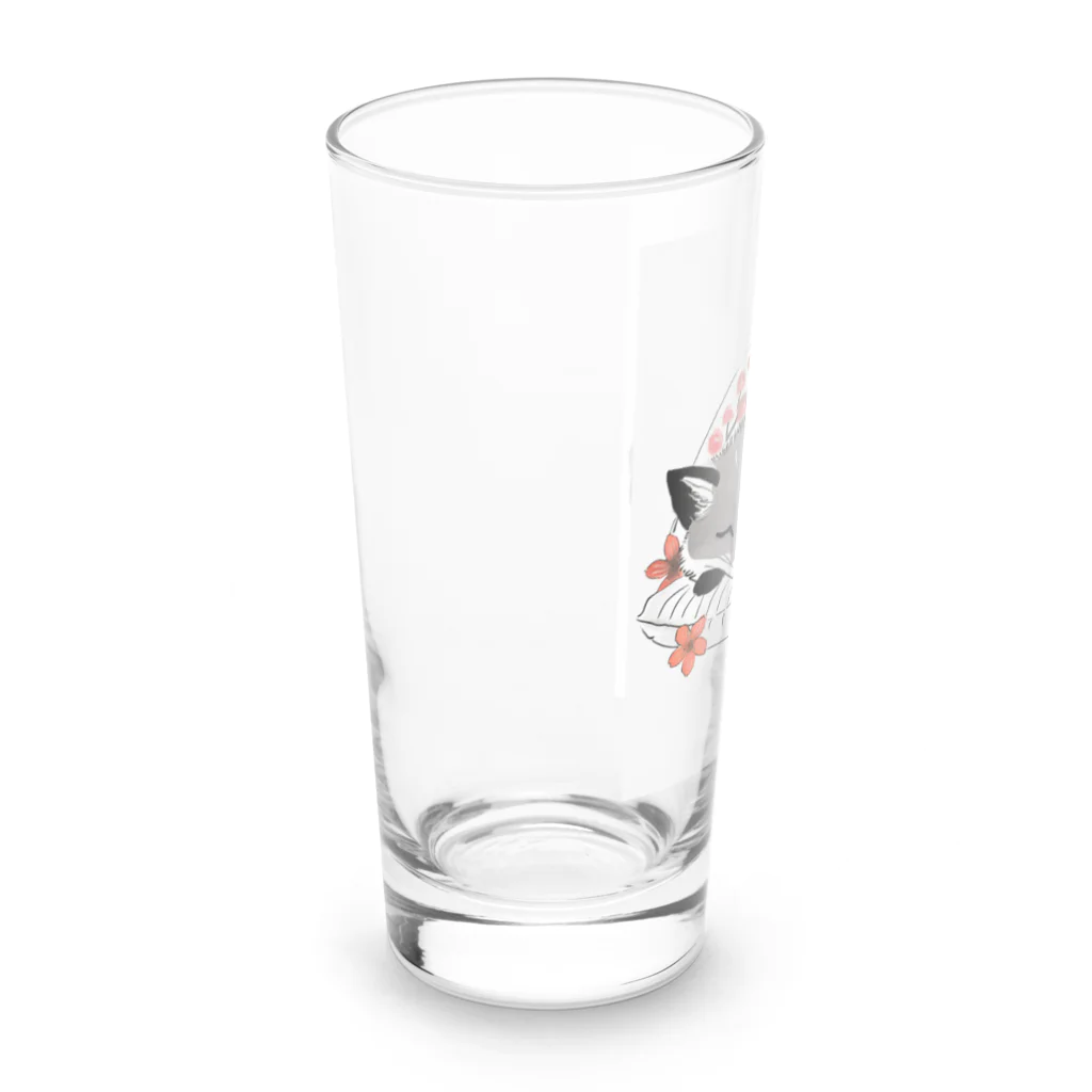 Shihiroの桜と銀ぎつね Long Sized Water Glass :left