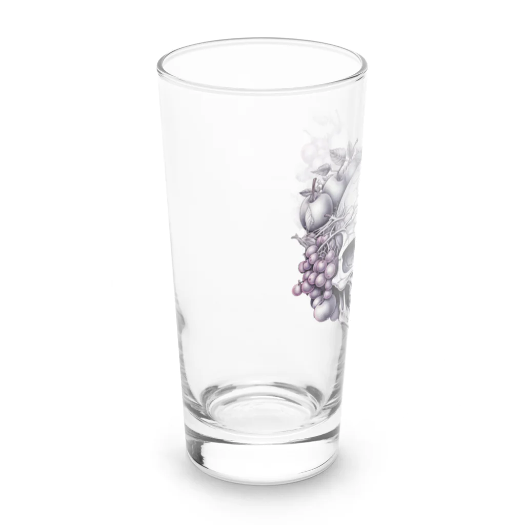 LCOMLのフルーツに囲まれたSKULL Long Sized Water Glass :left