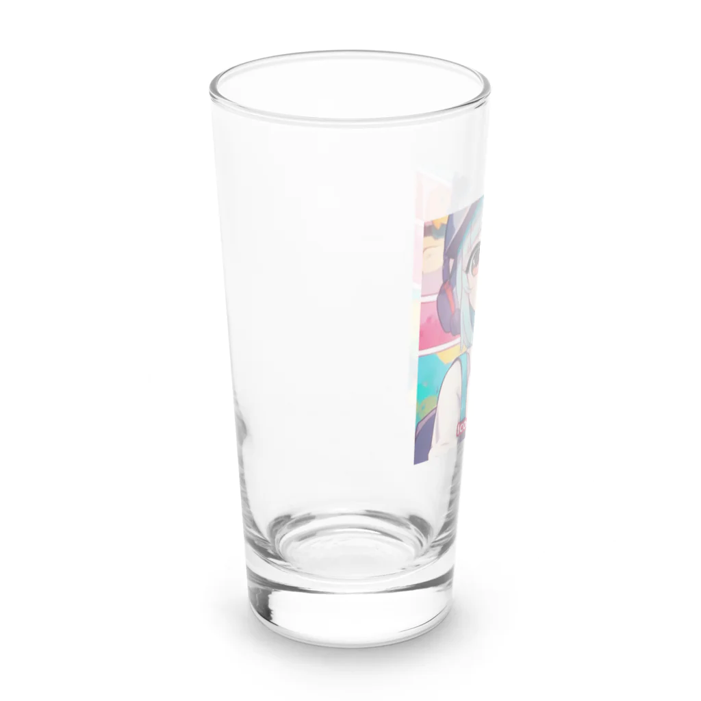 yamnetの季節をテーマにした美しいイラスト Long Sized Water Glass :left