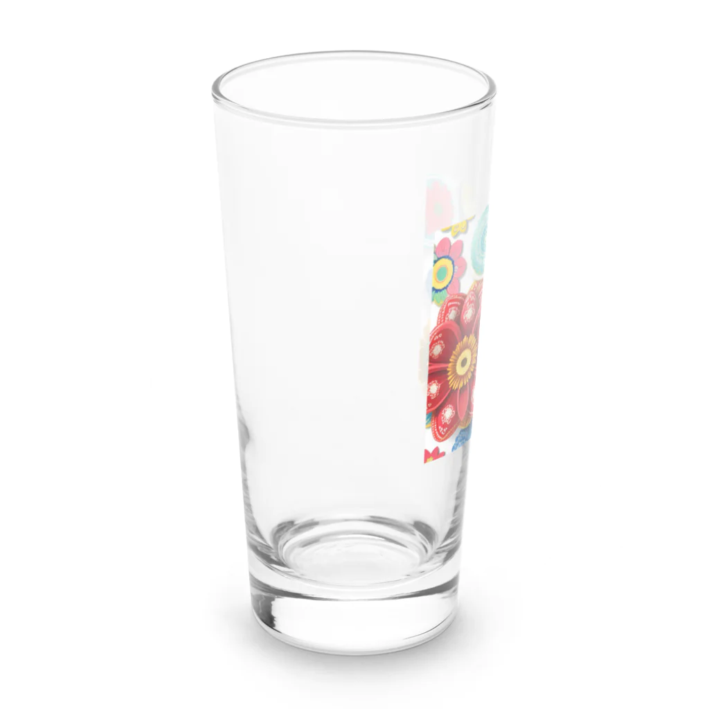 屋台 CLINICのフラワー3D風 Long Sized Water Glass :left