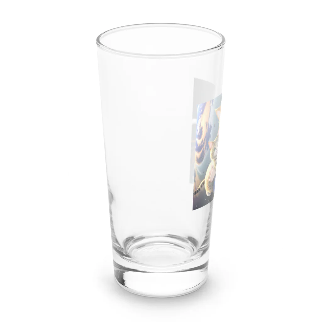 busabusaの彼女とかわいいネコ Long Sized Water Glass :left