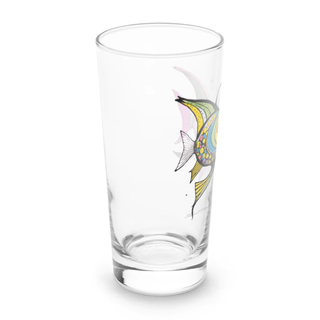 猫魚鳥時々犬等 arte♡のFortune Fish ♡ Long Sized Water Glass :left