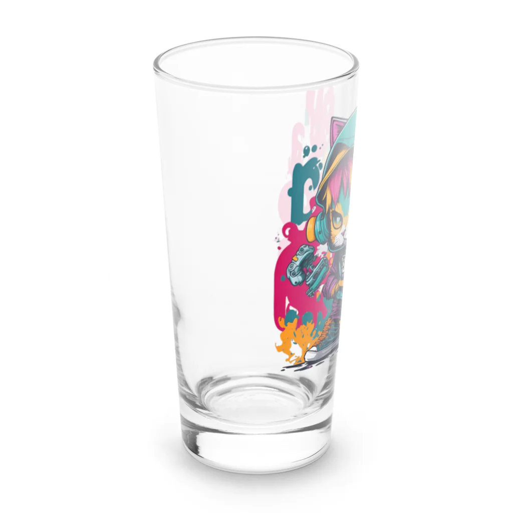 めんぼうさんやのちびネコ Long Sized Water Glass :left