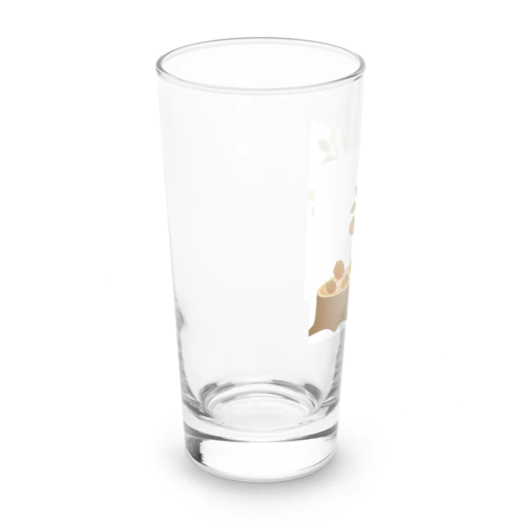 水墨悠遊の秋の風物アイテム Long Sized Water Glass :left