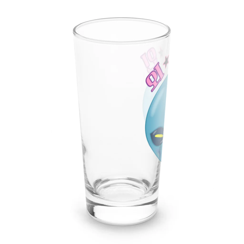 LalaHangeulの외계인(宇宙人) ハングルデザイン Long Sized Water Glass :left