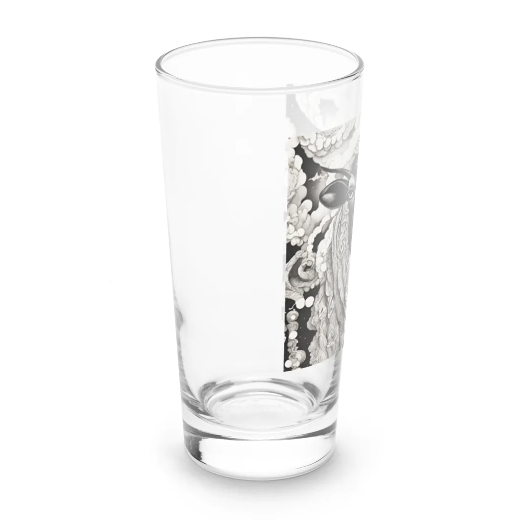 mofu mofu309のあーたネギ買ってきてって頼んだでしょ Long Sized Water Glass :left