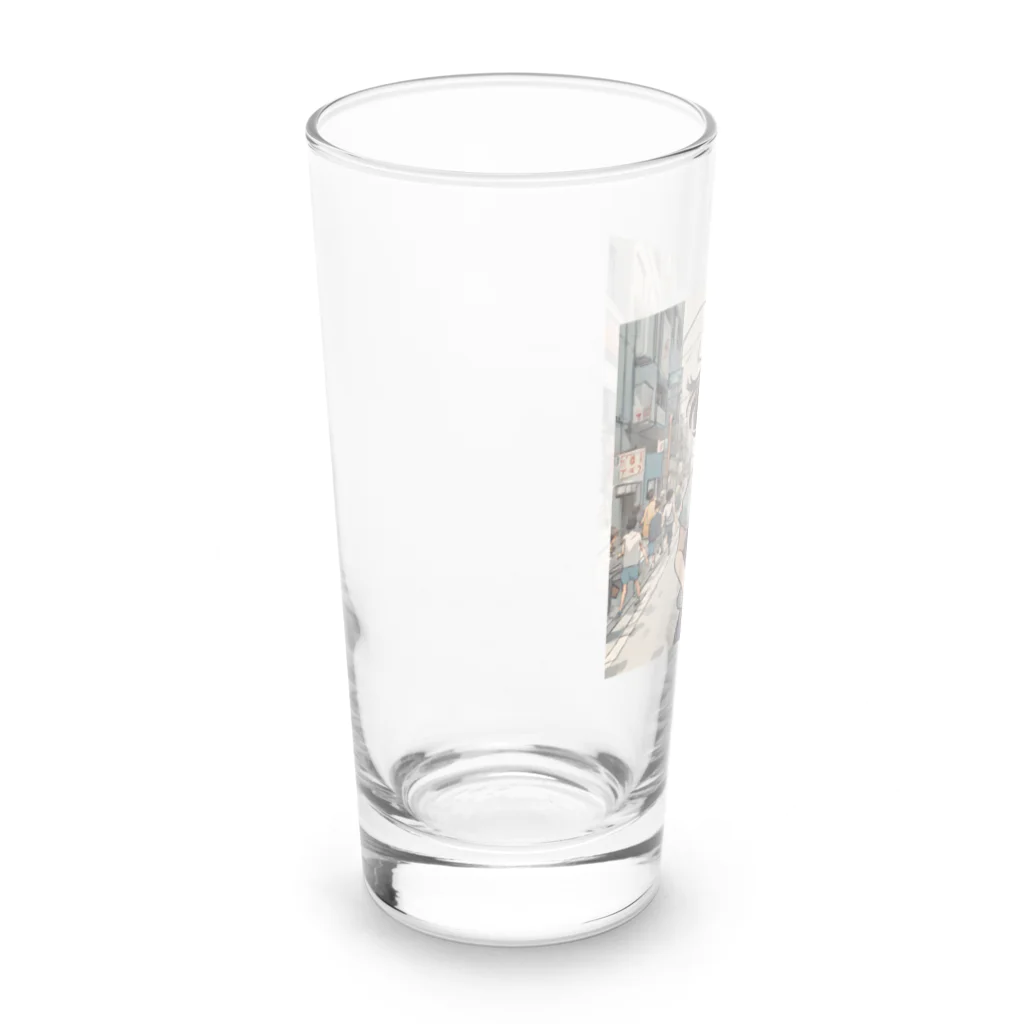 底辺の底辺好きな事を気ままに…。の走る元気な女の子 Long Sized Water Glass :left