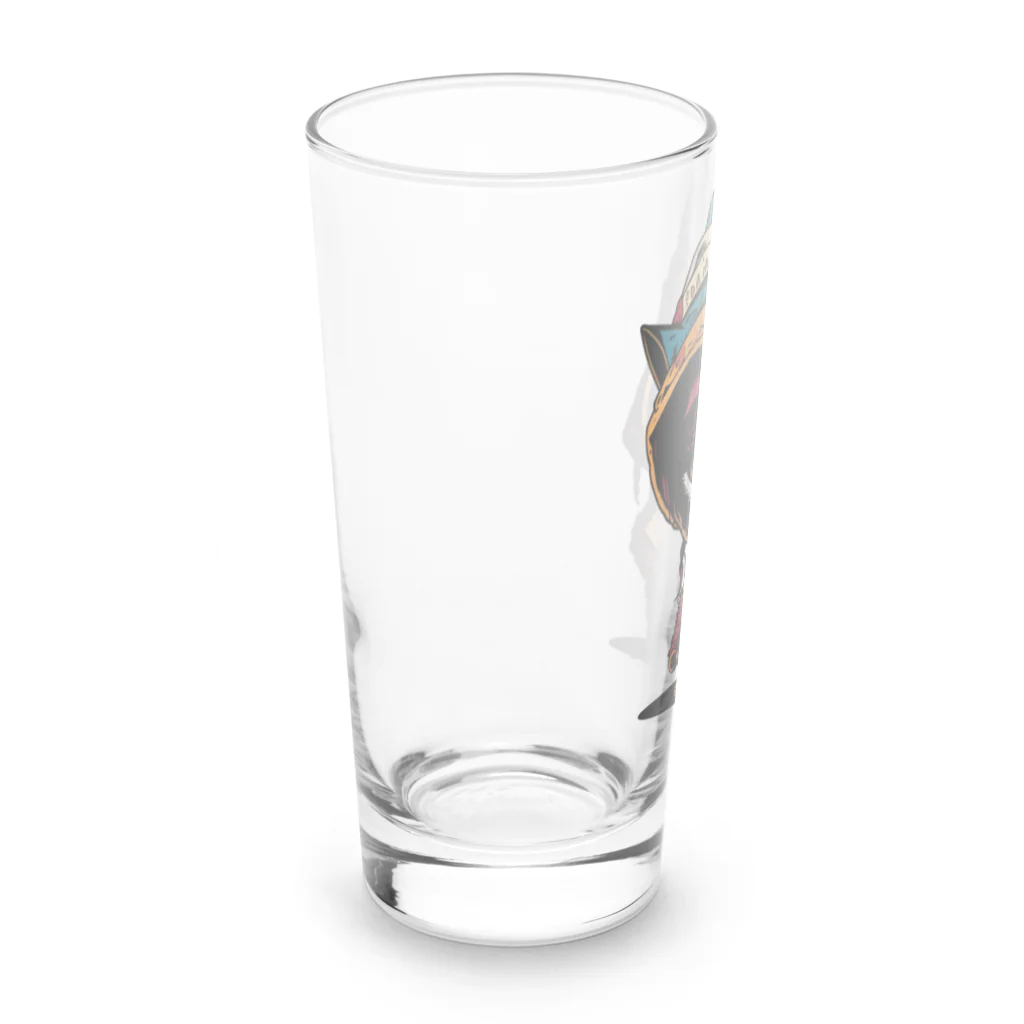 めんぼうさんやのちびネコ Long Sized Water Glass :left