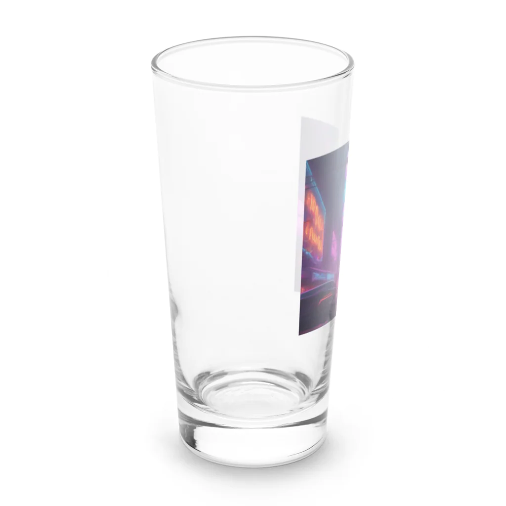 rico_121の雨のネオン街 Long Sized Water Glass :left