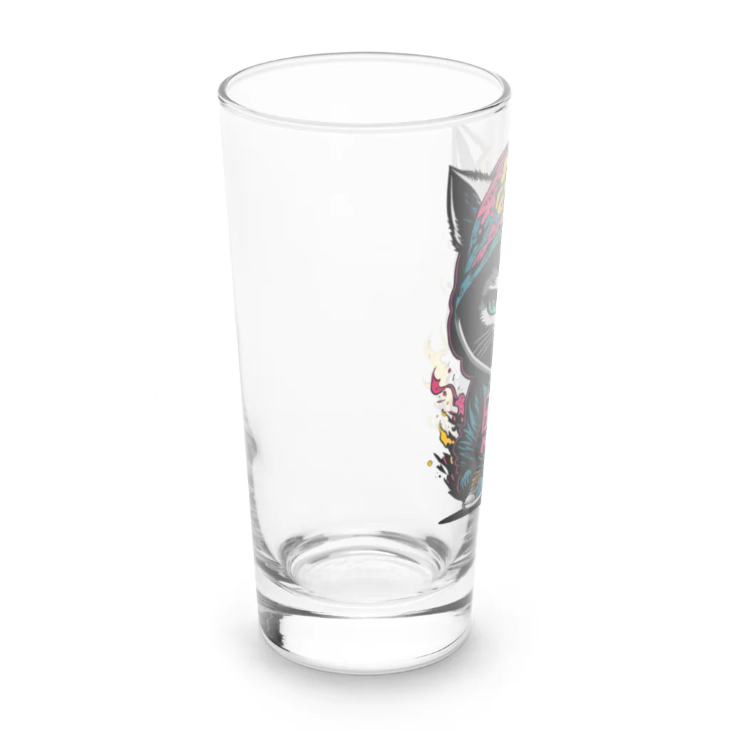 めんぼうさんやのちびネコ Long Sized Water Glass :left