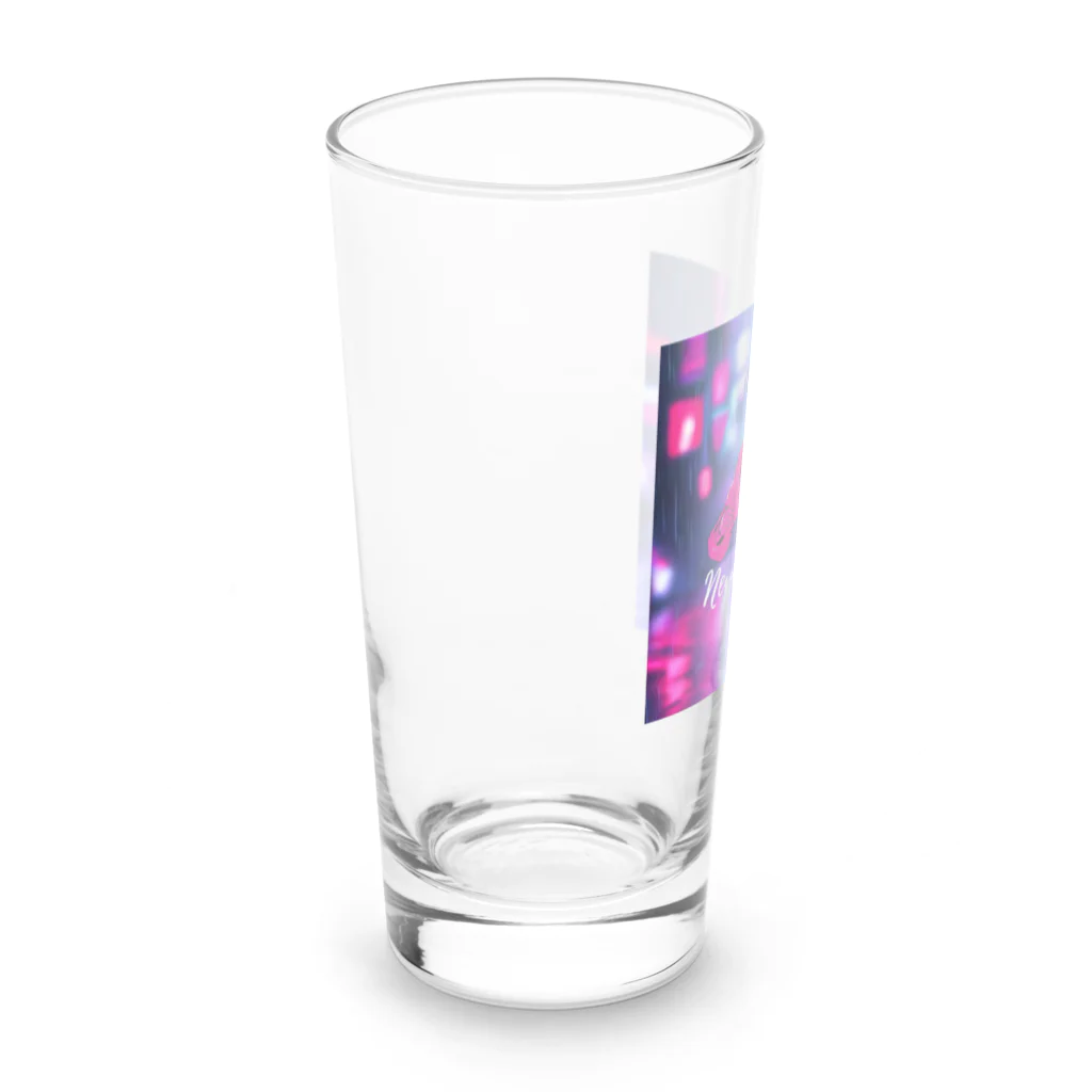 COOL×3のネバーギブアップ Long Sized Water Glass :left