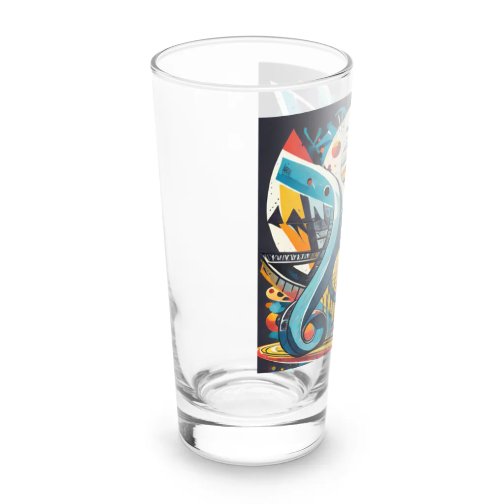 のんびりアート工房のストリートアート Long Sized Water Glass :left