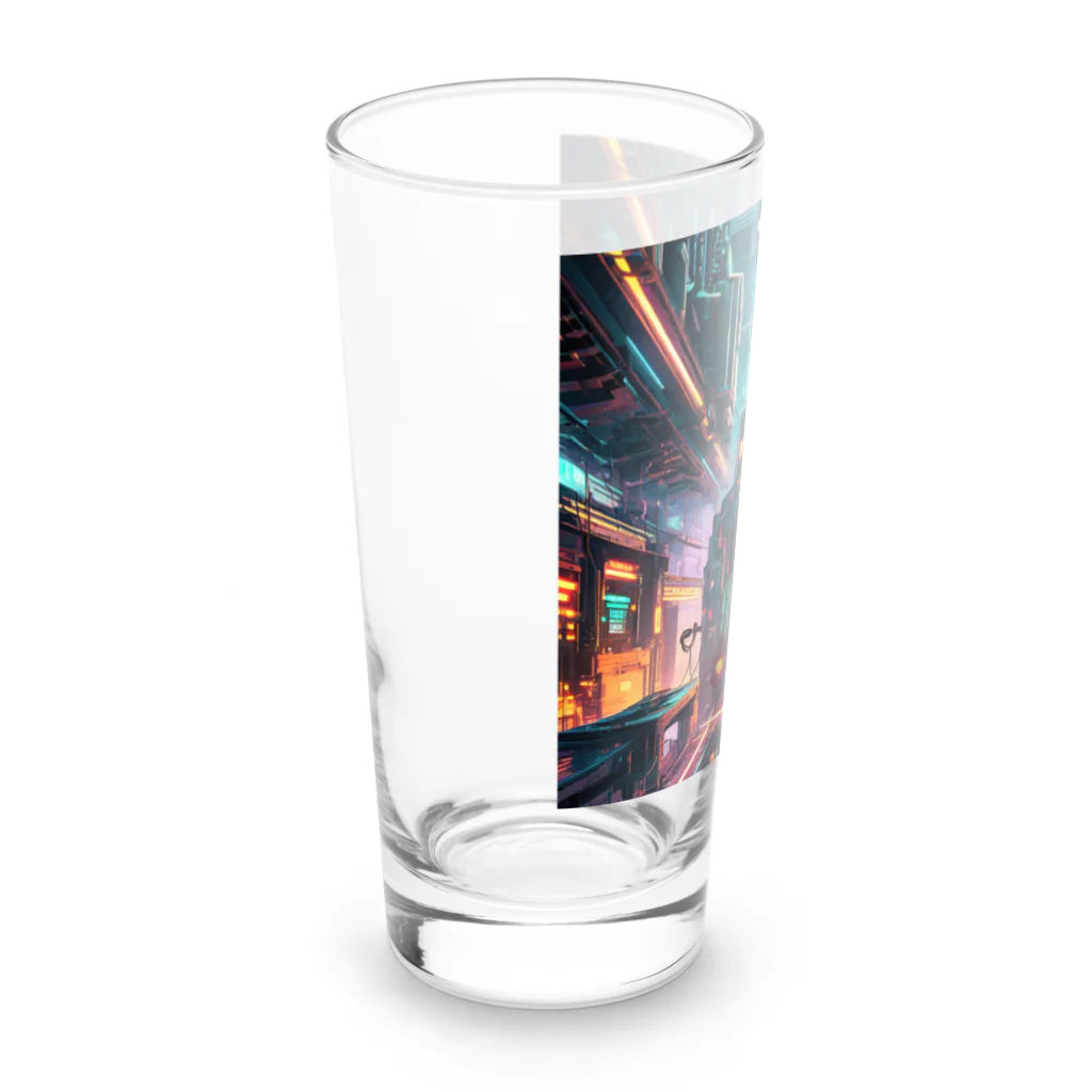 のんびりアート工房のサイバーパンク Long Sized Water Glass :left