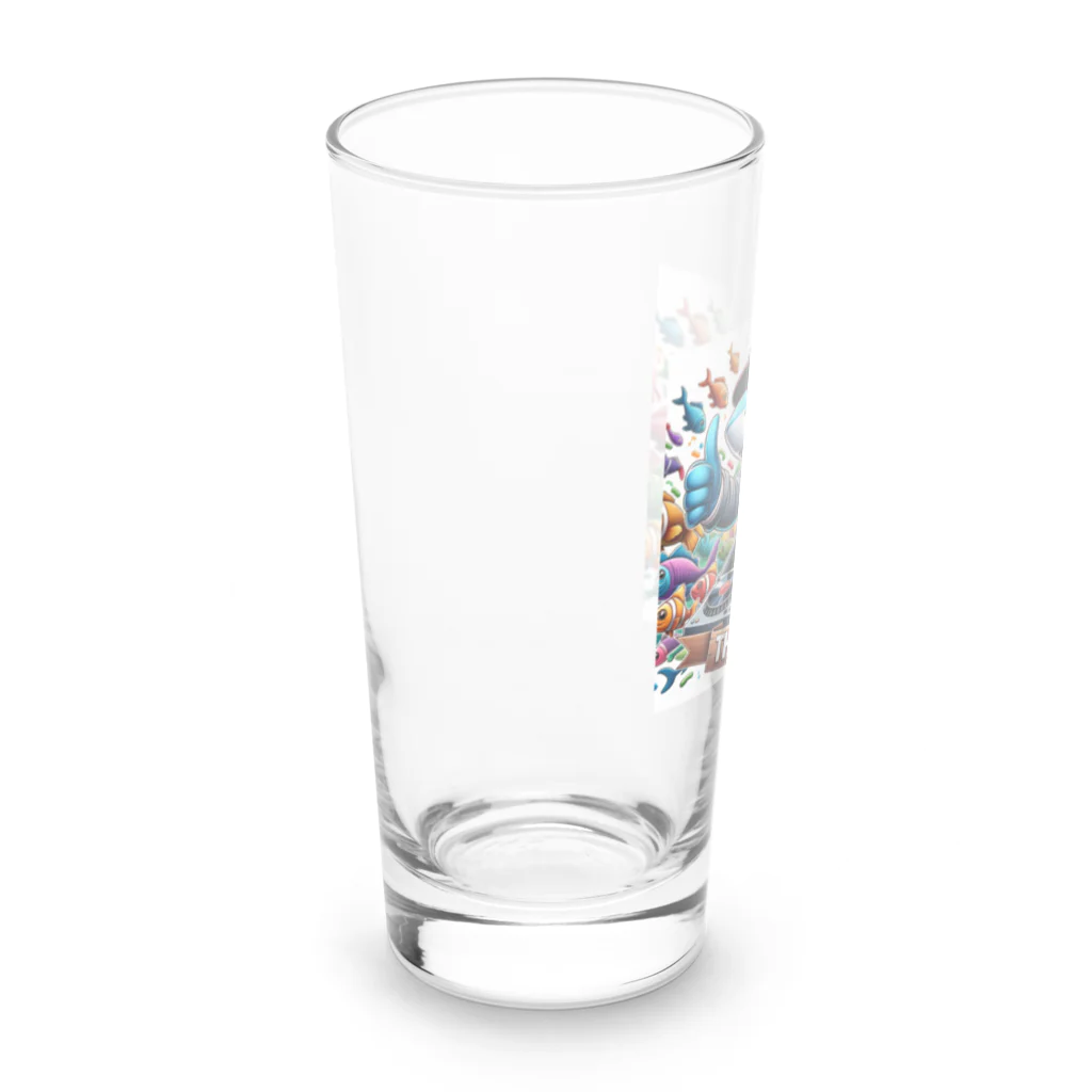 DJシャークのDJシャーク(thank you) Long Sized Water Glass :left
