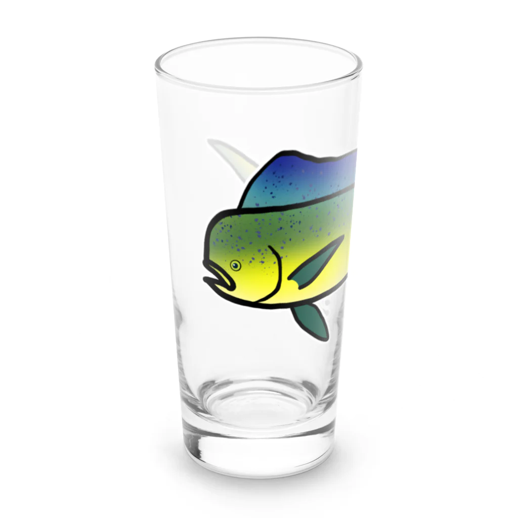 脂身通信Ｚの【魚シリーズ】シイラ♪1908  Long Sized Water Glass :left