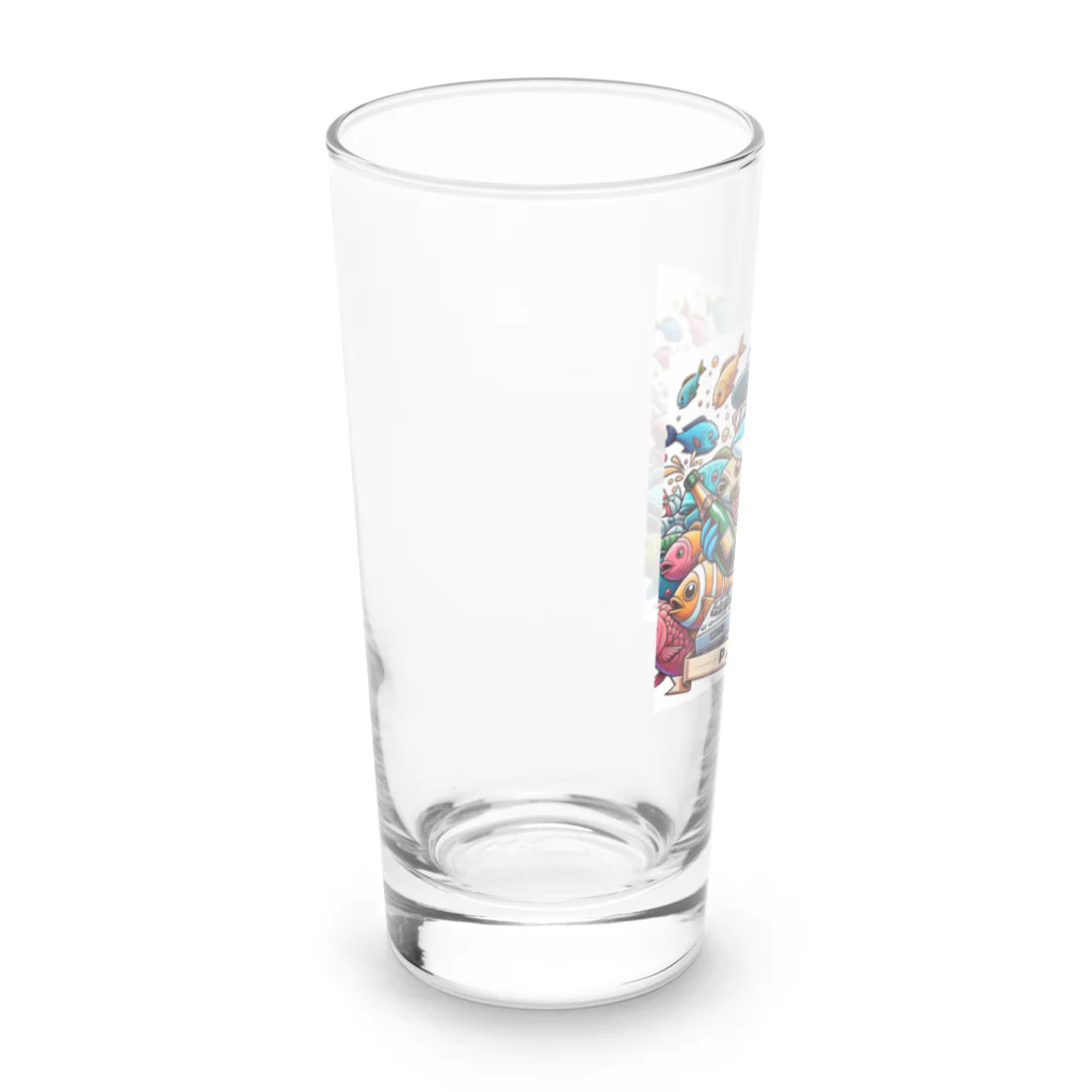 DJシャークのDJシャーク(PARY TIME) Long Sized Water Glass :left