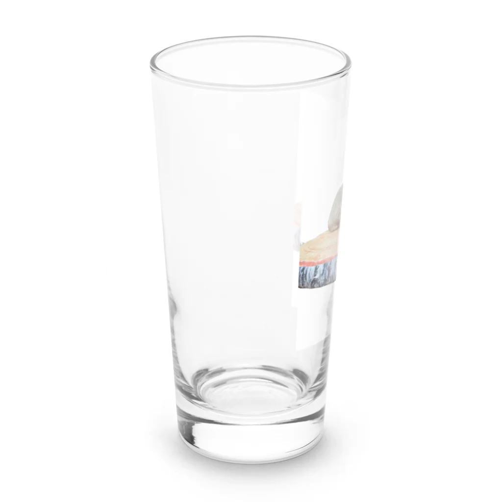 COCORURUの看板犬ティアラちゃん Long Sized Water Glass :left