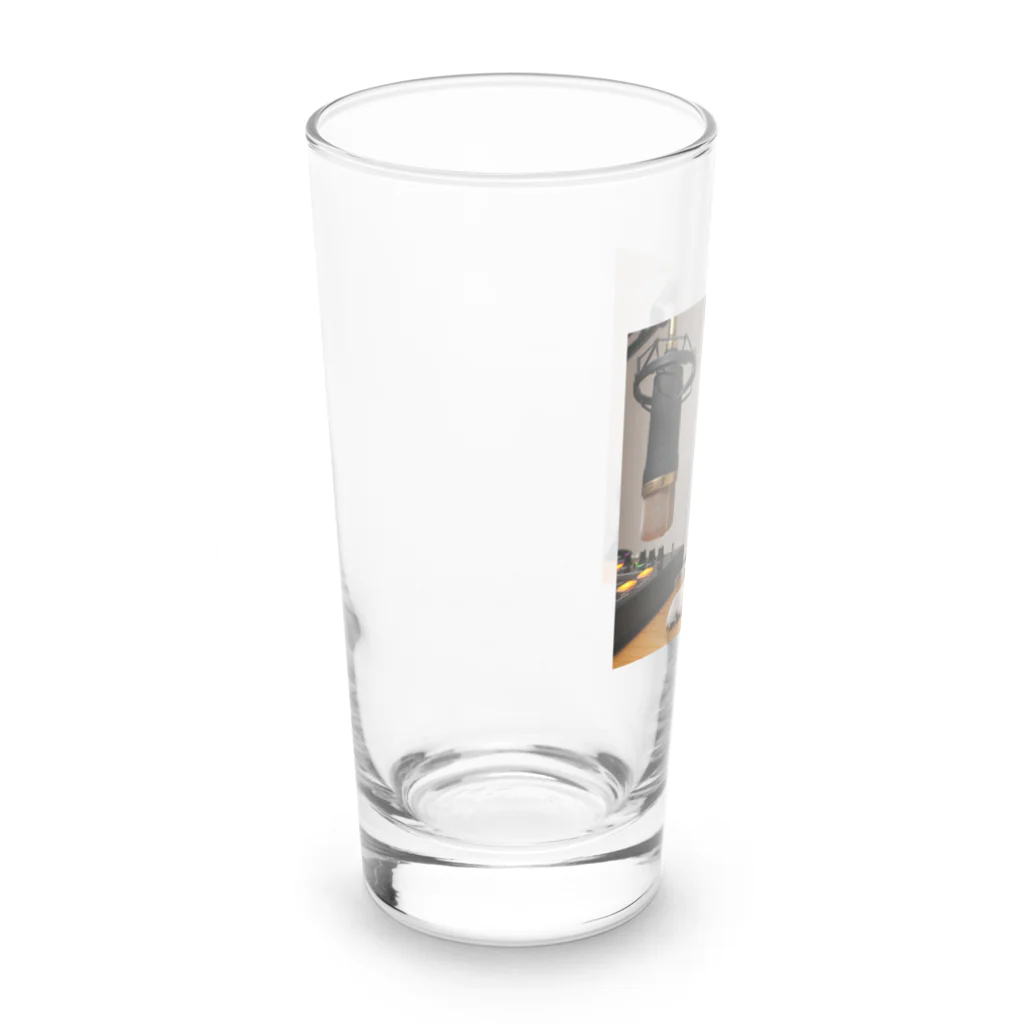 0416artの柴犬ラジオ Long Sized Water Glass :left