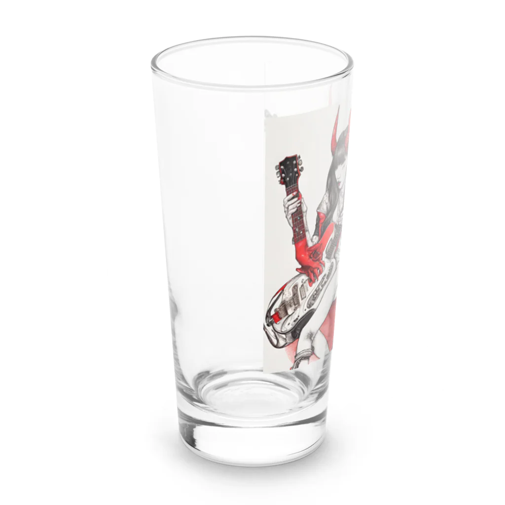 HELLOの赤デビル女ダ・ゾーン Long Sized Water Glass :left