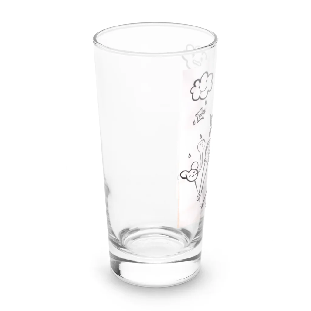 結社黒猫の遊園地のピエロ Long Sized Water Glass :left