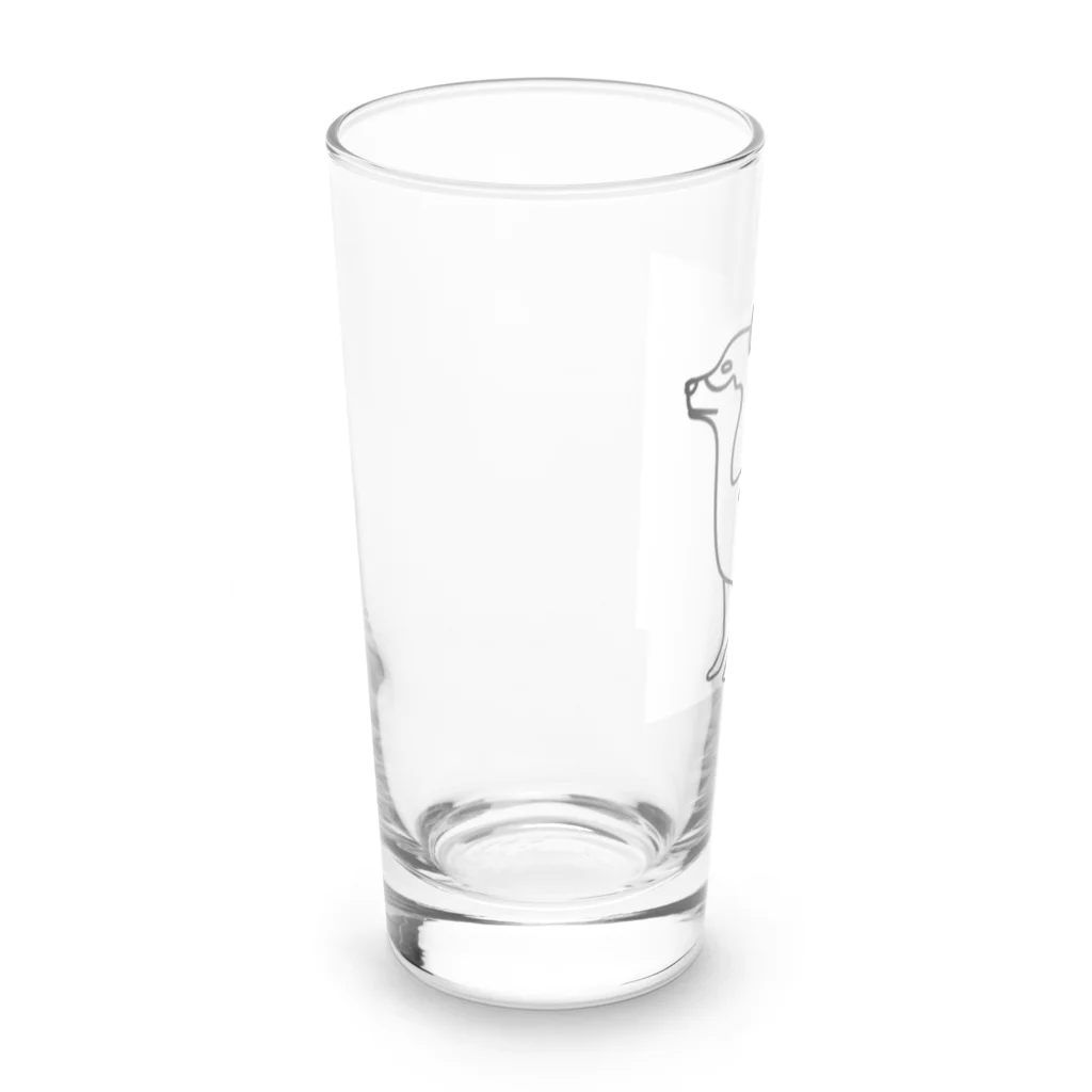 abiko328の柴犬トレジャーズ　ブラック Long Sized Water Glass :left