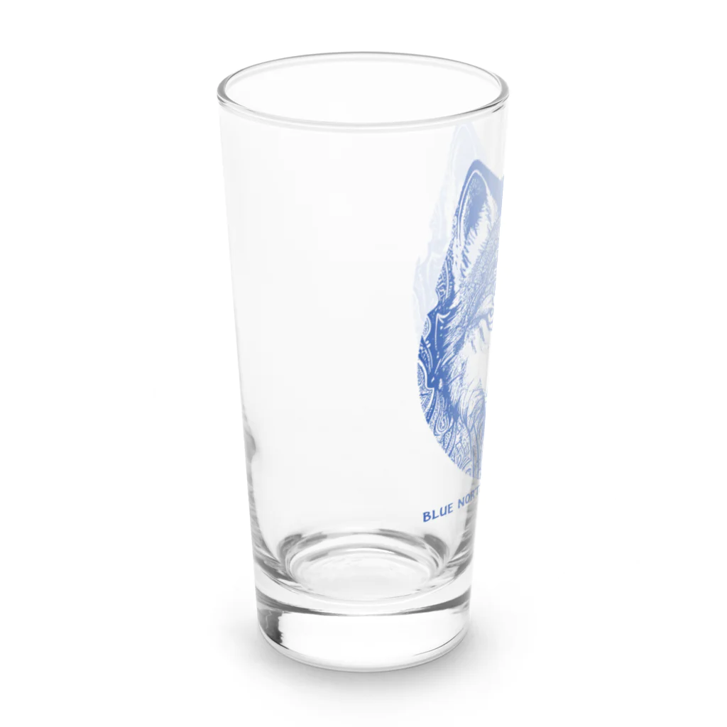 aokitaのリアルウルフデザイン［ブルー］ Long Sized Water Glass :left