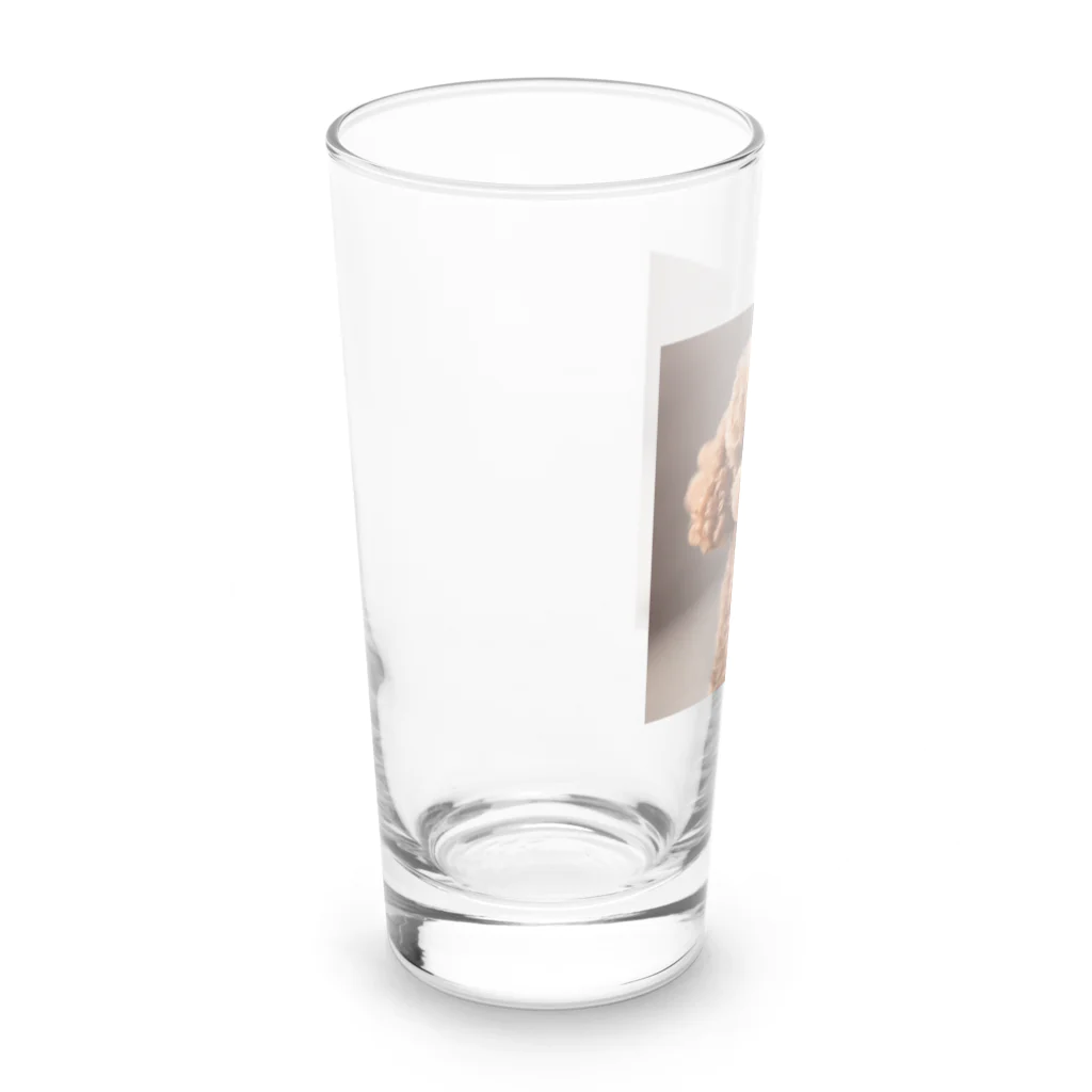 かわいいイラストグッズの犬のトイプー Long Sized Water Glass :left