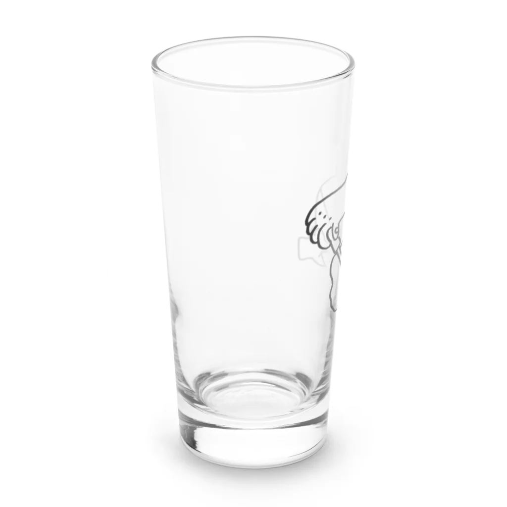 お店の名前考え中の憧れのラクレットチーズ Long Sized Water Glass :left