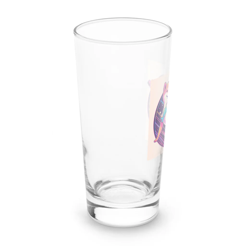 TokyoKimchiのポールダンス踊る柴犬ウニ Long Sized Water Glass :left