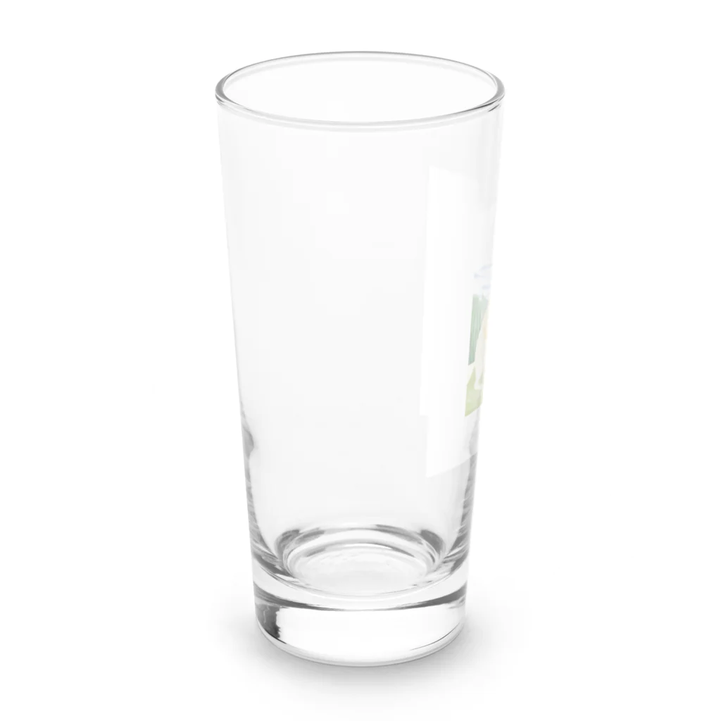 やのや食堂の犬　ゴールデンレトリバー Long Sized Water Glass :left