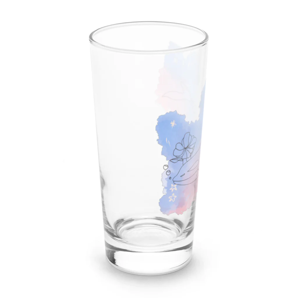 RabbitHouseの放浪シャチ Long Sized Water Glass :left