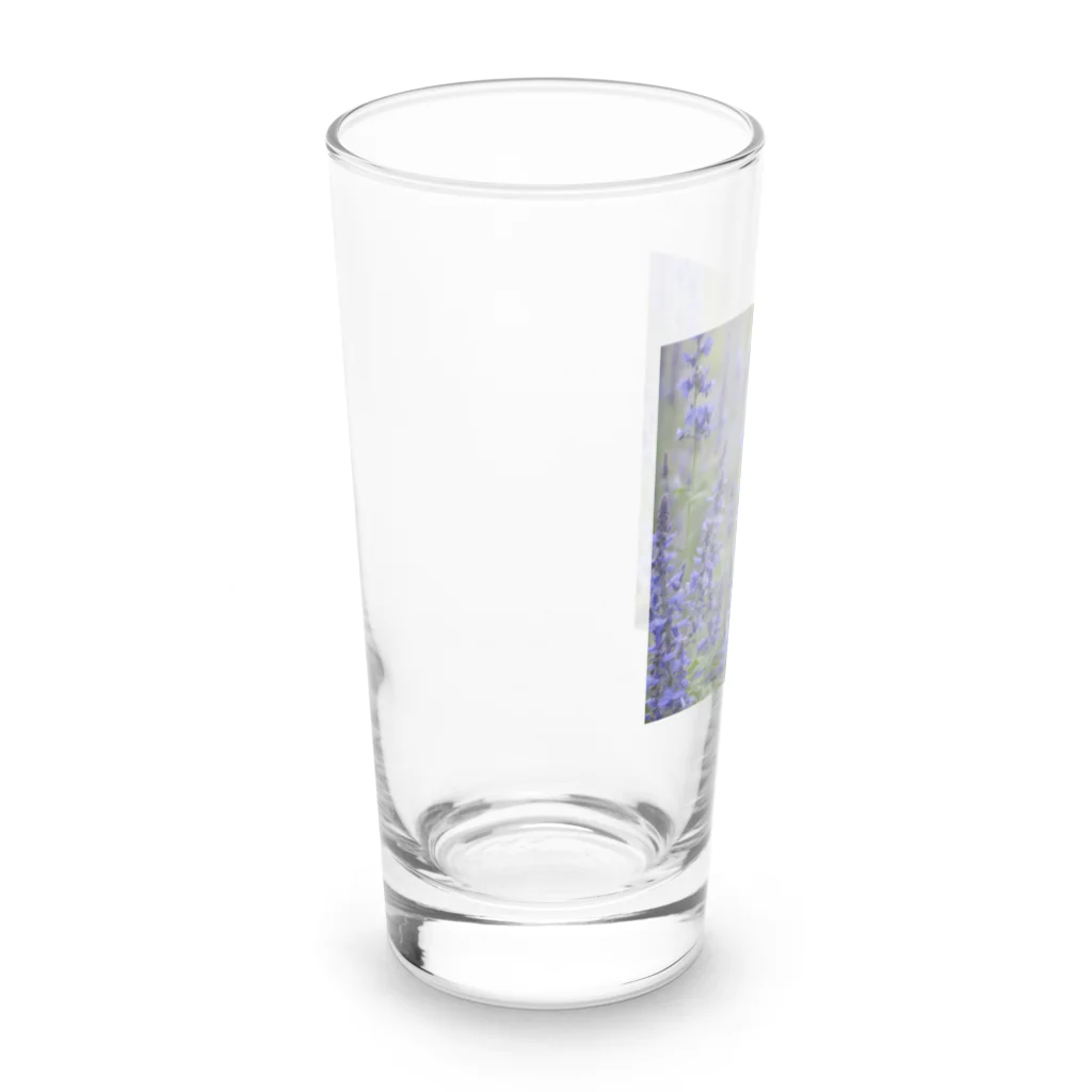 capcat1919のラベンダー猫 Long Sized Water Glass :left