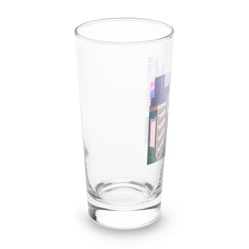 Chill_dreamのサイバーパンク風イラスト Long Sized Water Glass :left