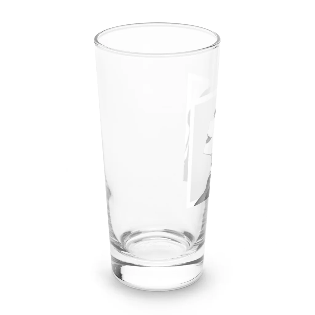 KafyRiruのよこ顔　鬼娘 Long Sized Water Glass :left