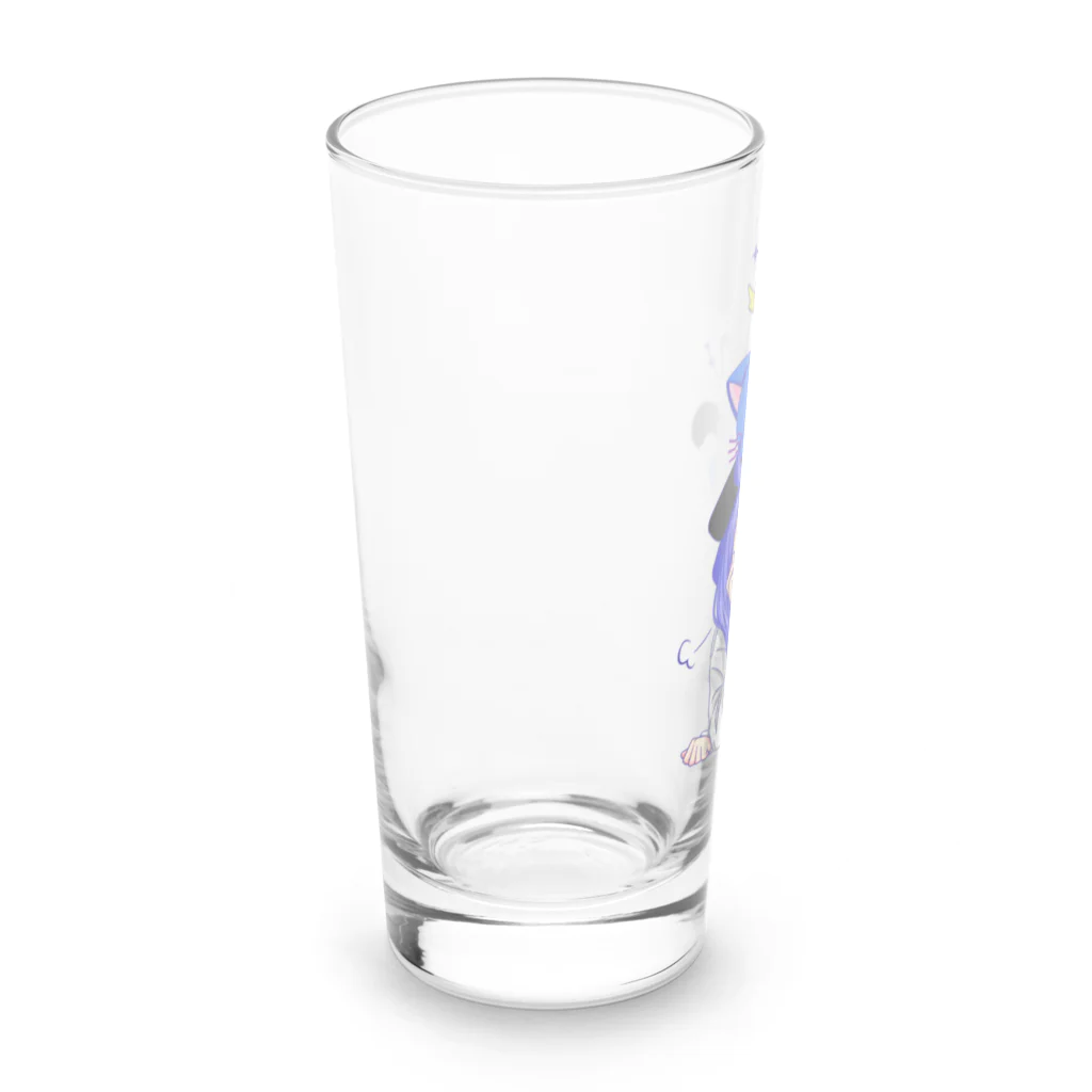 青と猫の青猫タワー Long Sized Water Glass :left