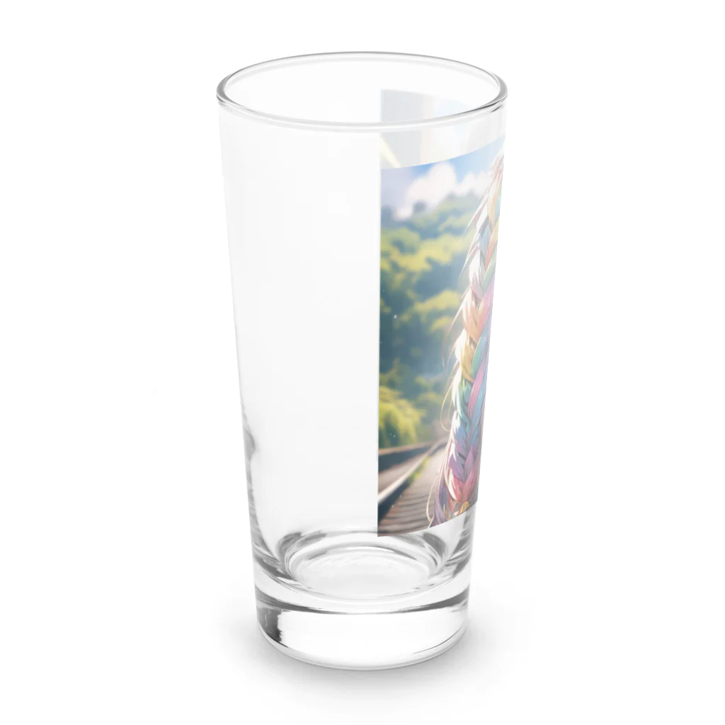 かわいい娘ショップのレインボウ娘 Long Sized Water Glass :left