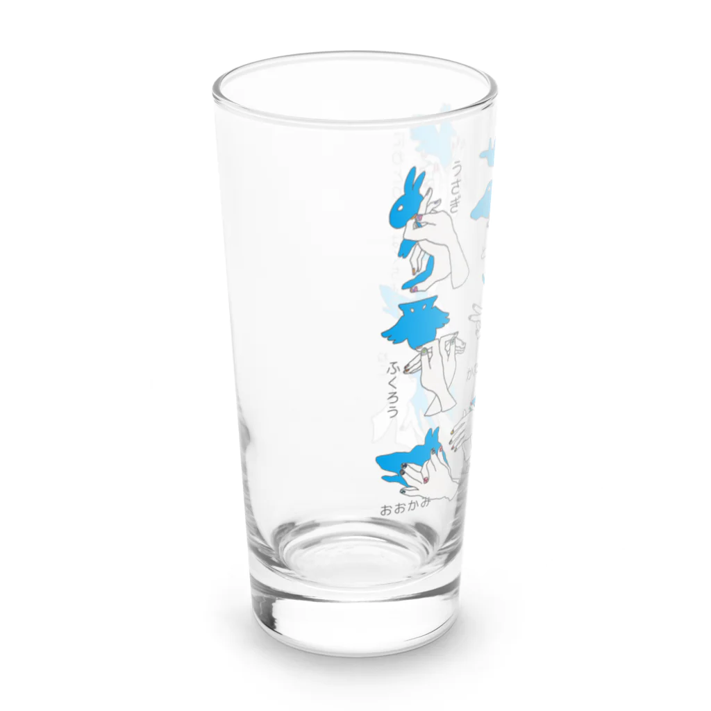 NANAKO DECORATIONの手影絵文様  Long Sized Water Glass :left