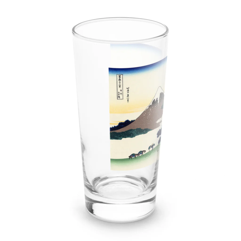 浮世絵屋の北斎「富嶽三十六景⑥　甲州犬目峠」葛飾北斎の浮世絵 Long Sized Water Glass :left