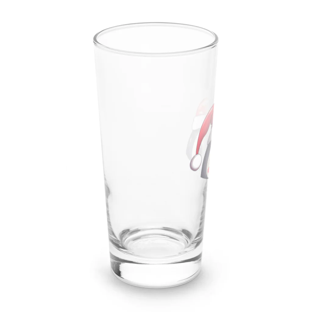 MistyStarkのペンギン犬顔 Long Sized Water Glass :left