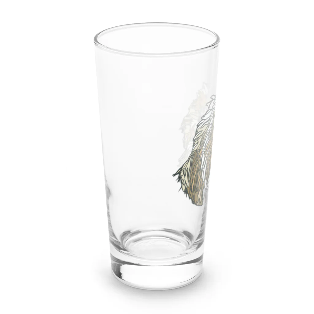 切り絵作家konの切り絵　マルチーズとシーズー　マルズー💓 Long Sized Water Glass :left