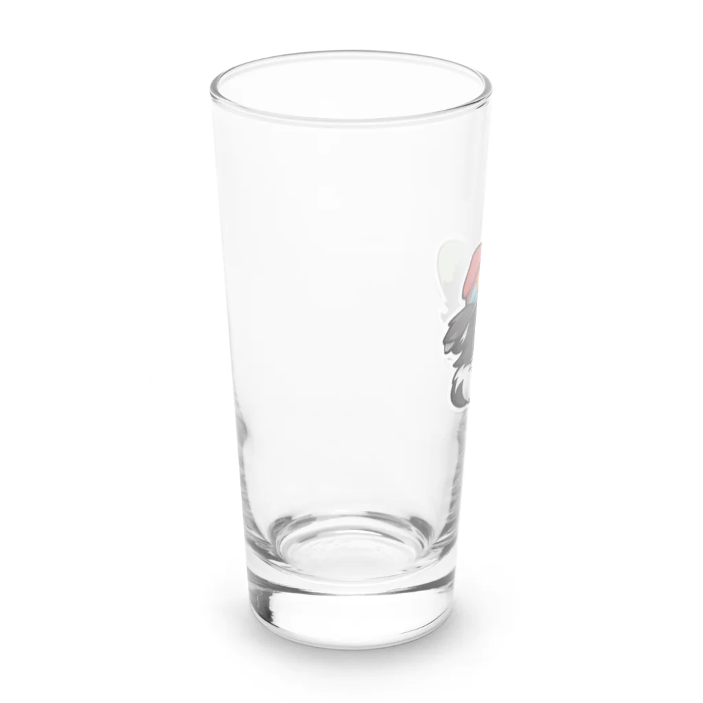 Haku_Arakawaのお帽子のボーダーコリー9 Long Sized Water Glass :left