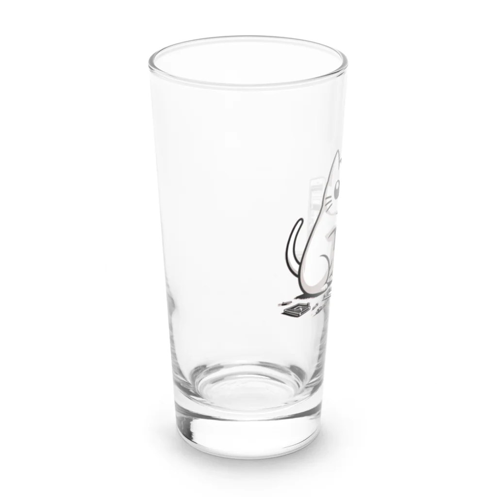 Kalytero グッズ制作部のPCクラッシャー猫 Long Sized Water Glass :left