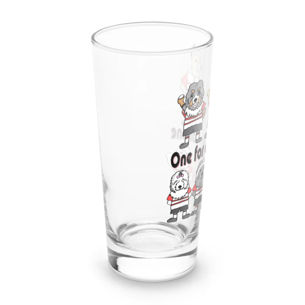 yayo-flat-chestnutsのラグビーDOG　OFA Long Sized Water Glass :left