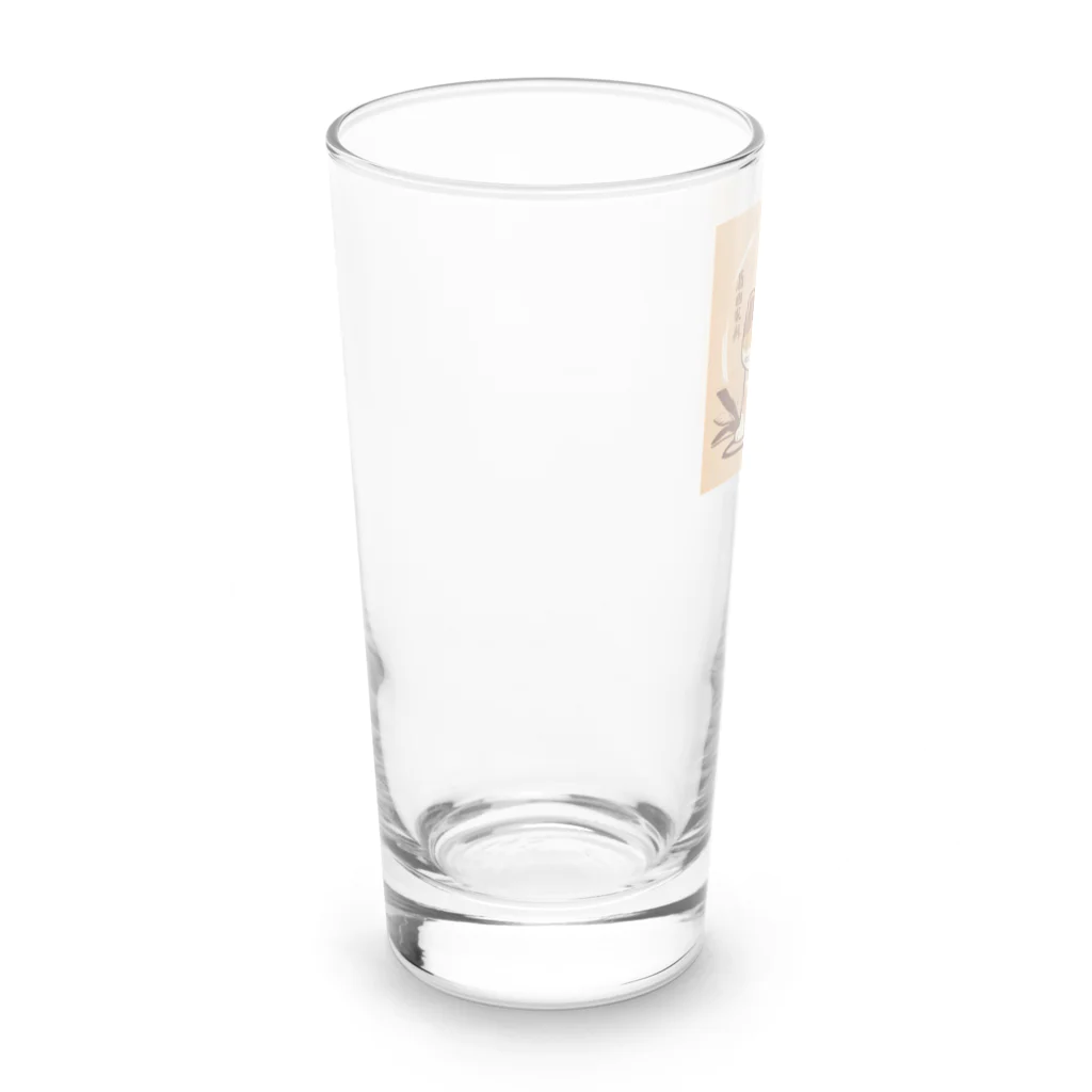 dcgnori／ワンコ画像の柴犬、縄文☆彡古代くん Long Sized Water Glass :left