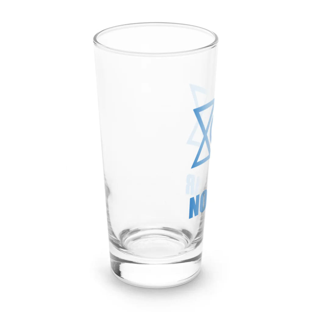 アインシュタインキャットのNO WAR（イスラエル戦争） Long Sized Water Glass :left