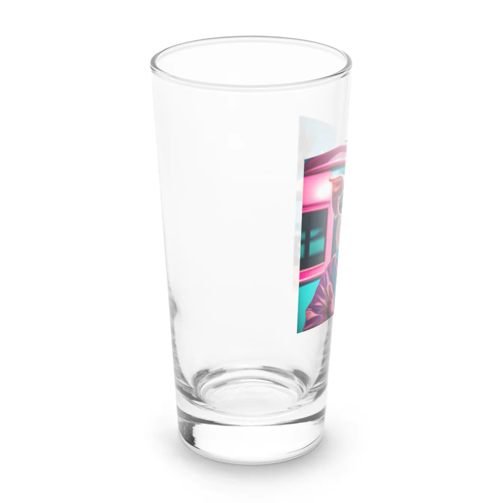 mimimiminononoの陽気なKOBUTAちゃん Long Sized Water Glass :left