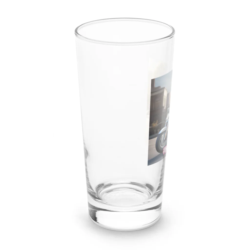 Công ty tròn quây quâyのウサギのハーレーくん Long Sized Water Glass :left