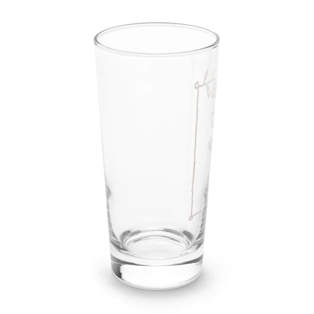 りゅみshopのワイヤーアート風フラワー Long Sized Water Glass :left